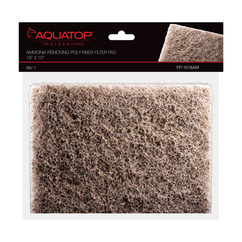 Aquatop Ammonia Removing Polyfiber Filter Pad 1ea/18X10, 1Pc