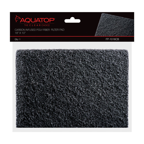 Aquatop Carbon Infused Polyfiber Filter Pad 1ea/18X10, 1Pc