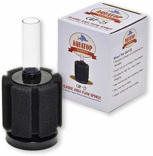 Aquatop Classic Aqua Flow CAF-25 Internal Sponge Filter Black