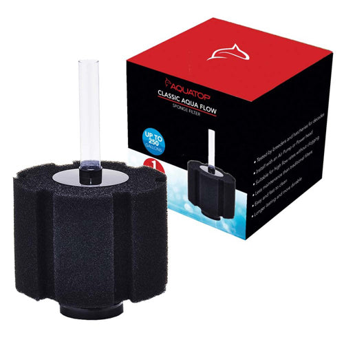 Aquatop Classic Aqua Flow CAF-250 Internal Sponge Filter Black