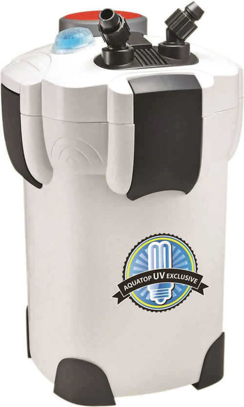 Aquatop CF500UV Canister Filter with UV Sterilization Grey