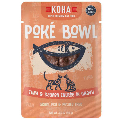 Koha Cat Grain Free Pok?? Tuna & Salmon 3oz.(Case of 24)