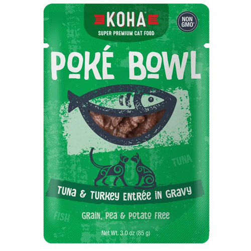 Koha Cat Grain Free Poké Tuna & Turkey 3oz.(Case of 24)