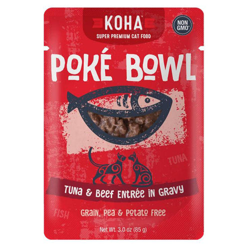 Koha Cat Grain Free Pok?? Tuna & Beef 3oz.(Case of 24)