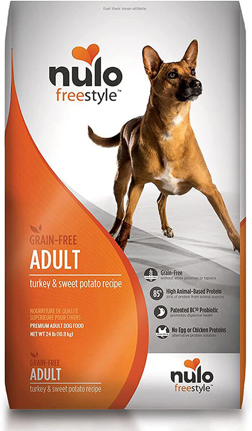Nulo FreeStyle Grain Free Turkey & Sweet Potato Adult Dog Food 24 lb