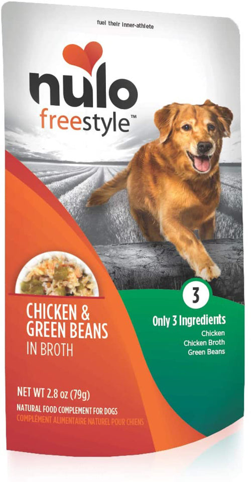 Nulo Chicken & Green Beans in Broth Dog Food Toppers 2.8 oz