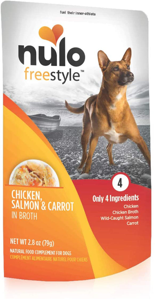 Nulo Chicken, Salmon, & Carrot in Broth Dog Food Toppers 2.8 oz