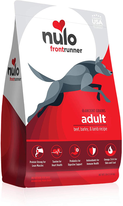 Nulo Frontrunner Beef, Barley & Lamb Dry Dog Food 11 lb