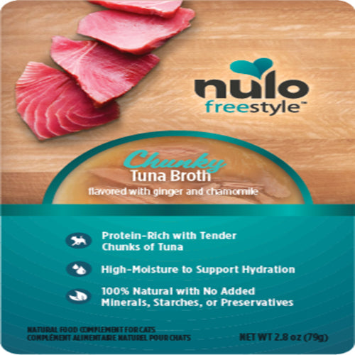 Nulo FreeStyle Chunky Broths Wet Cat Food Tuna, 24ea/2.8 oz