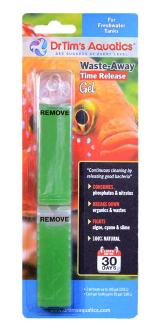 Dr. Tim's Aquatics Waste-Away Freshwater Time Release Gel Water Clarifier Medium 2 Pack