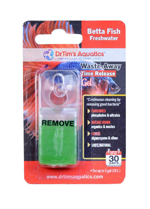 Dr. Tim's Aquatics Waste-Away Time Release Gel For Betta 10 Gallon, Single