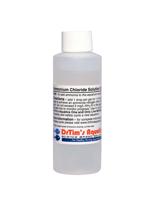 Dr. Tim's Aquatics Ammonium Chloride Solution for Fishless Cycling 8 oz