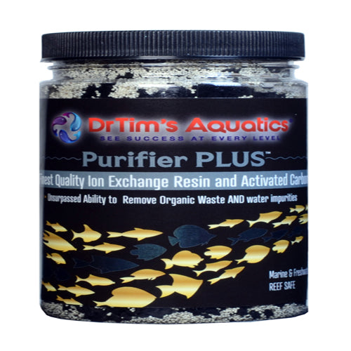 Dr. Tim's Aquatics Purifier PLUS Ion Exchange Filter Resin  Activated Carbon 1ea/16 oz, 525 gal