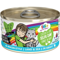 BFF Cat OMG Chicken & Lamb Selfie Cam! Chicken & Lamb Dinner in Gravy 2.8oz. (Case Of 12)