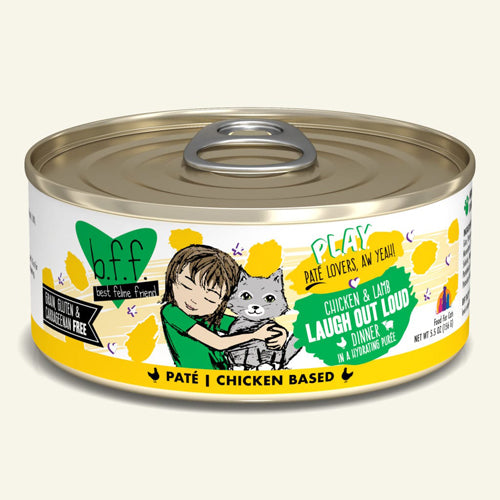 BFF Cat Play Chicken & Lamb Laugh Out Loud Dinner 5.5oz. (Case Of 8)