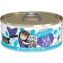 BFF Cat Play Beef & Tuna Tic Toc Dinner 5.5oz (Case Of 8)