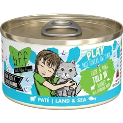 BFF Cat Play Lamb & Tuna Told Ya' Lamb & Tuna Dinner 2.8oz. (Case Of 12)