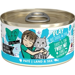 BFF Cat Play Turkey & Tuna Tweet Me! Dinner 2.8oz. (Case Of 12)