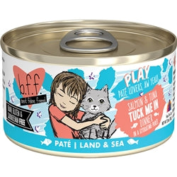 BFF Cat Play Salmon & Tuna Tuck Me In Dinner 2.8oz. (Case Of 12)