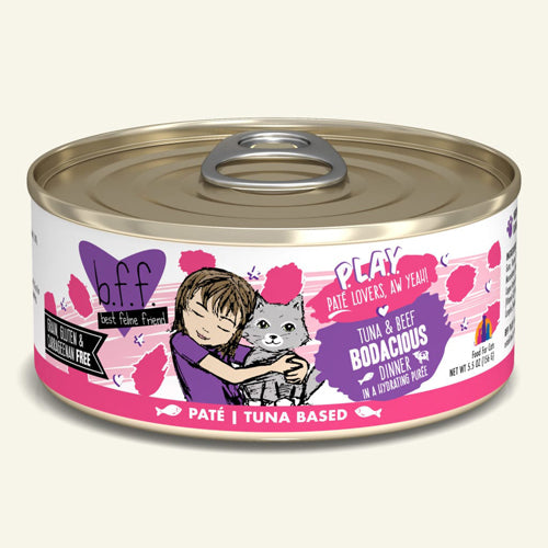 BFF Cat Play Tuna & Beef Bodacious Dinner 5.5oz.(Case Of 8)