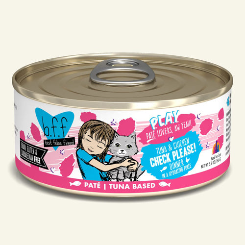 BFF Cat Play Tuna & Chicken Check Please! Dinner 5.5oz.(Case Of 8)