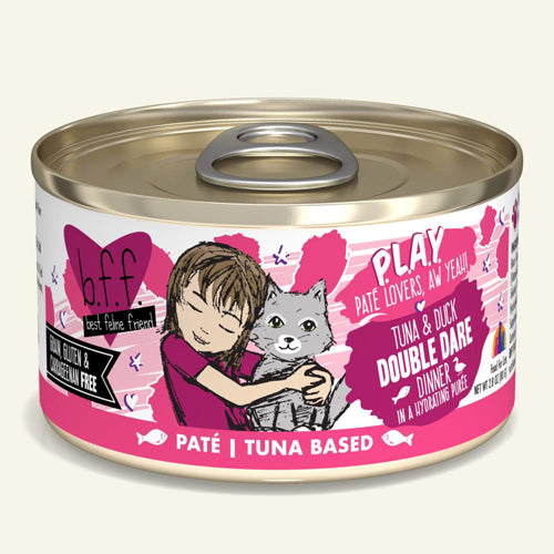 BFF Cat Play Tuna & Duck Double Dare Dinner 3oz. (Case Of 12)