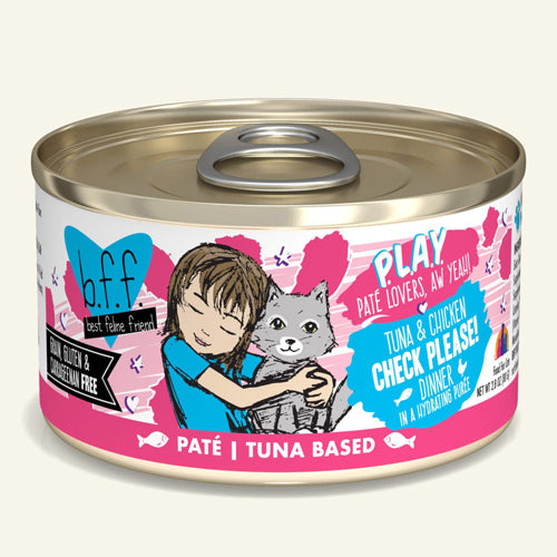 BFF Cat Play Tuna & Chicken Check Please! Dinner 2.8oz.(Case Of 12)