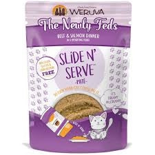 Weruva Cat Slide N' Serve Pate The Newly Feds Beef & Salmon Dinner 5.5oz. (Case Of 12)