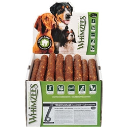 Whimzees Veggie Sausage X-Large 30 Count Bulk Box