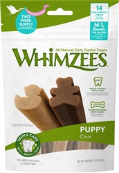 Whimzee Puppy Chews Medium/Large 7.4Oz