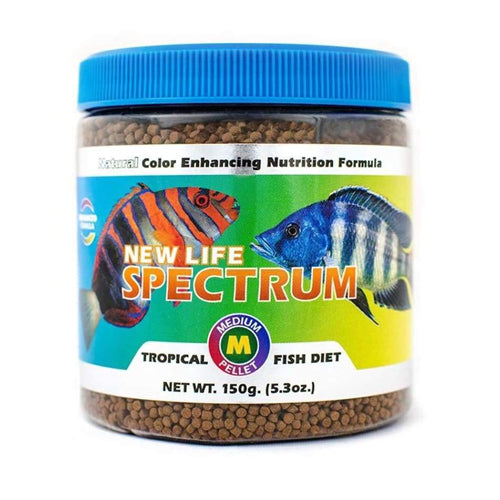 New Life Spectrum Tropical Sinking Pellets Fish Food 5.3 oz Medium