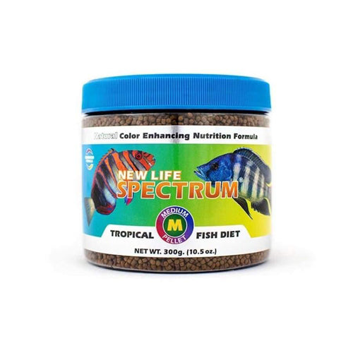 New Life Spectrum Tropical Sinking Pellets Fish Food 10.5 oz Medium