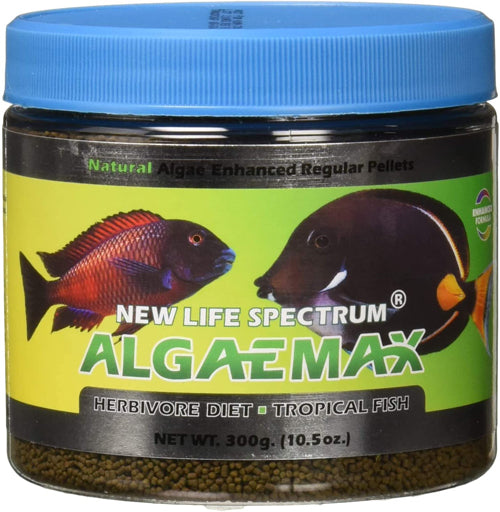 New Life Spectrum Algaemax Sinking Pellets Fish Food 10.5 oz Regular