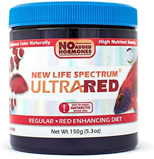 New Life Spectrum UltraRED Pellets Fish Food 5.3 oz Regular