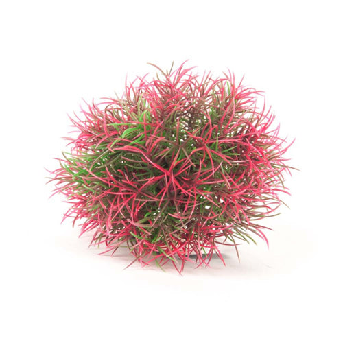 Aquatop Ball Aquarium Plant with Weighted Base Green, Red, 1ea/5 in