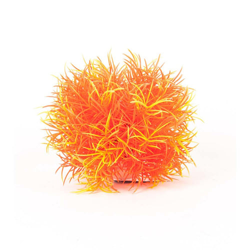 Aquatop Ball Aquarium Plant with Weighted Base Orange, Yellow, 1ea/5 in