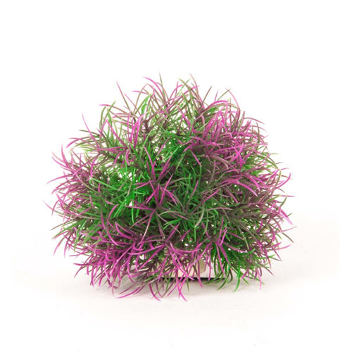 Aquatop Ball Aquarium Plant with Weighted Base Purple, Green, 1ea/5 in