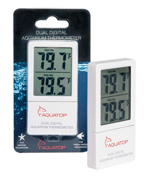 Aquatop External Dual Digital Aquarium Thermometer White, 1ea