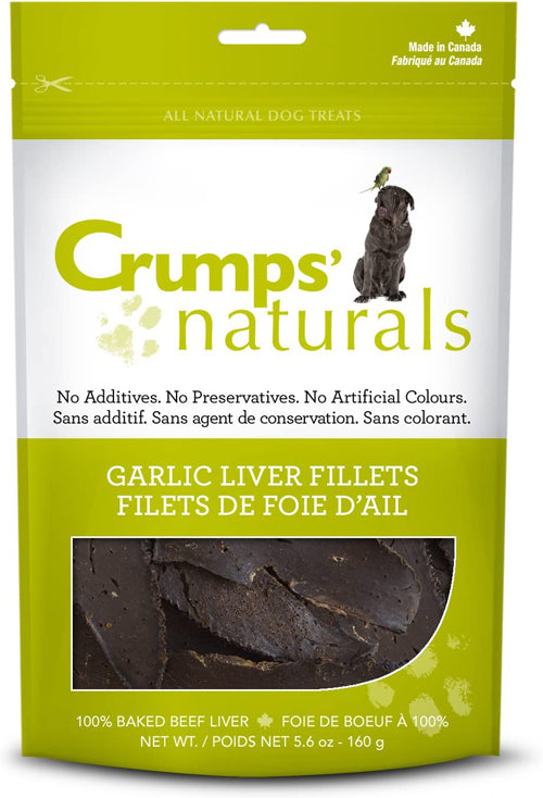 Crumps Naturals Garlic Liver Dog Treats 5.6oz DOG TREAT