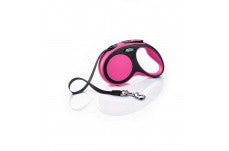 Flexi Comfort Retractable Tape Dog Leash Pink 16 ft Small