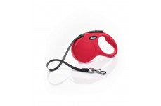 Flexi Classic Retractable Tape Dog Leash Red 16 ft Small