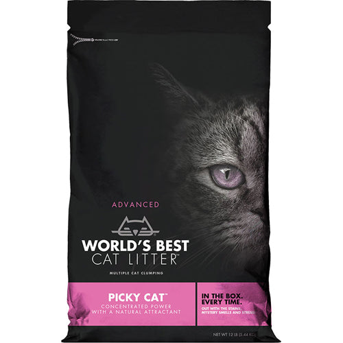 World Best Cat Picky Cat 12Lb  Case of 3