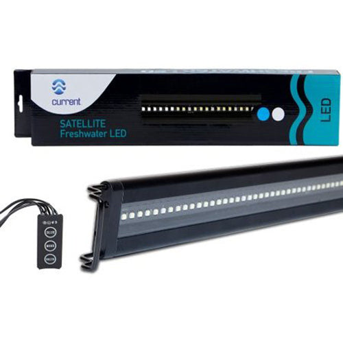 Current USA Satellite Freshwater LED Light Fixture Black 1ea/10 W, 24-36 in