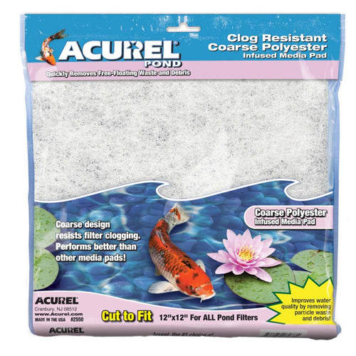 Acurel Coarse Polyester Media Pad 12 in x 12 in