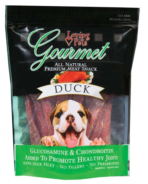 Loving Pets Gourmet Duck Filet Strips Dog Treats 3 oz