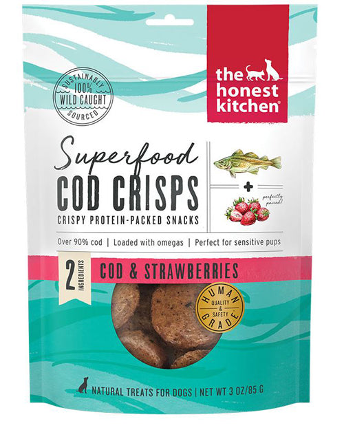 Honest Kitchen Dog Superfood Grain Free COD Strawberry 3oz.