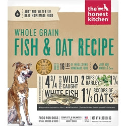 Honest Kitchen Dog Whole Grain Fish Oat 4lb.Box