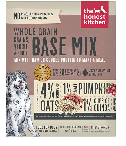 Honest Kitchen Dog Whole Grain Veggie & Fruit Dehydrated Base Mix 7lbs. Box