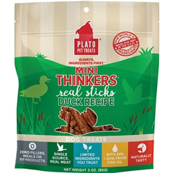 Plato Dog Mini Thinkers Duck 3Oz