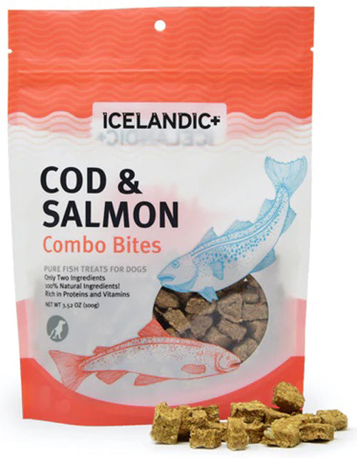 Icelandic Dog Combo  Bites Cod Salmon 6Ct